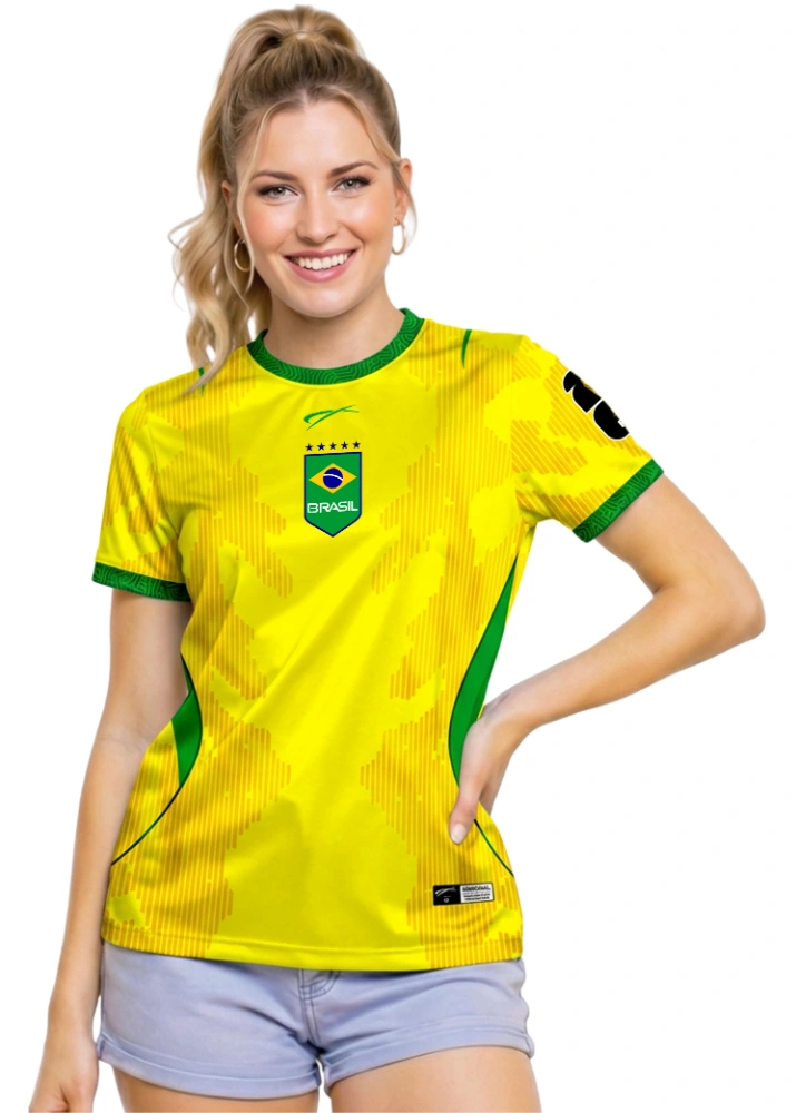 Camisa Brasil - Amarelo