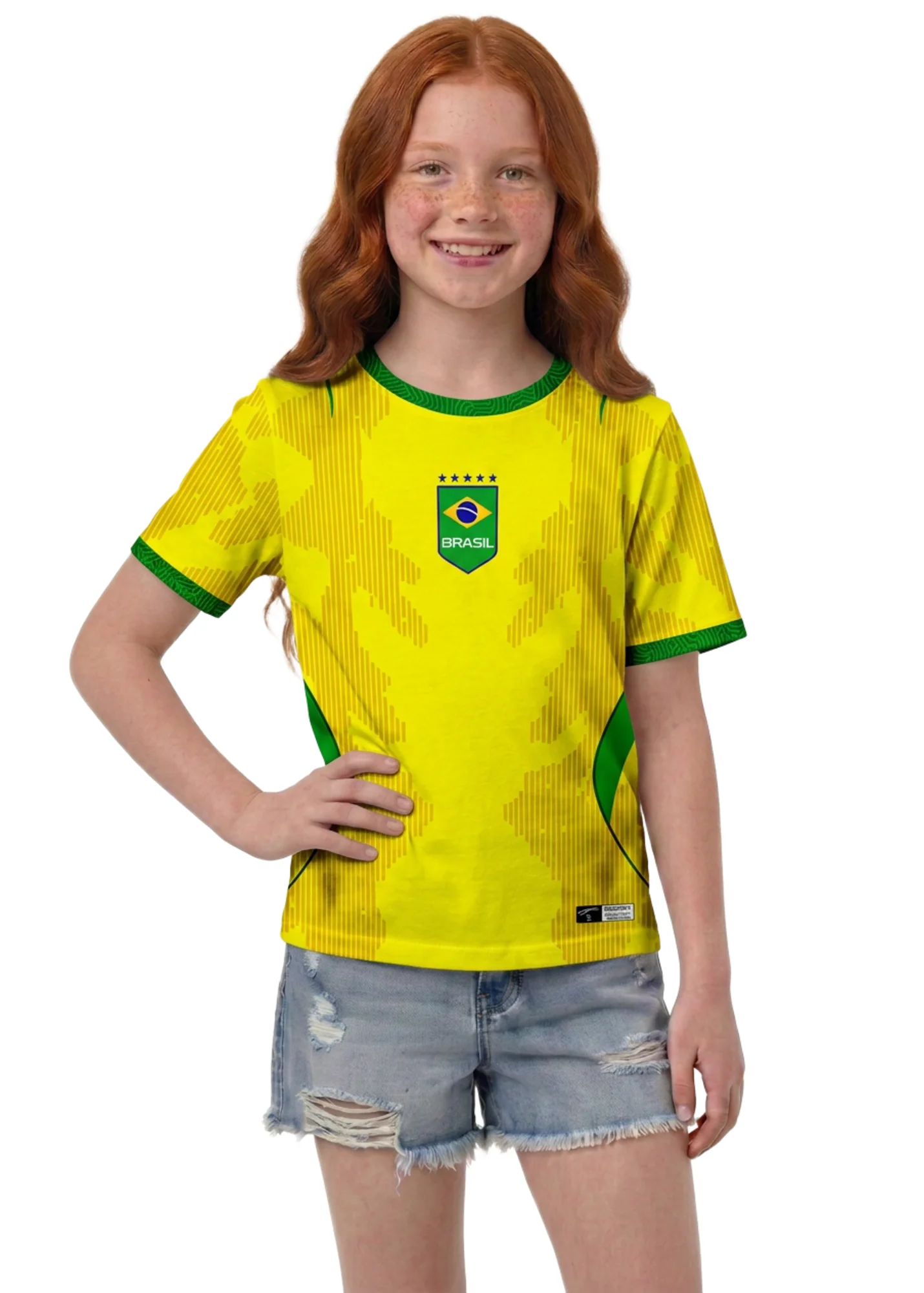 Camisa do Brasil Infantil - Amarelo