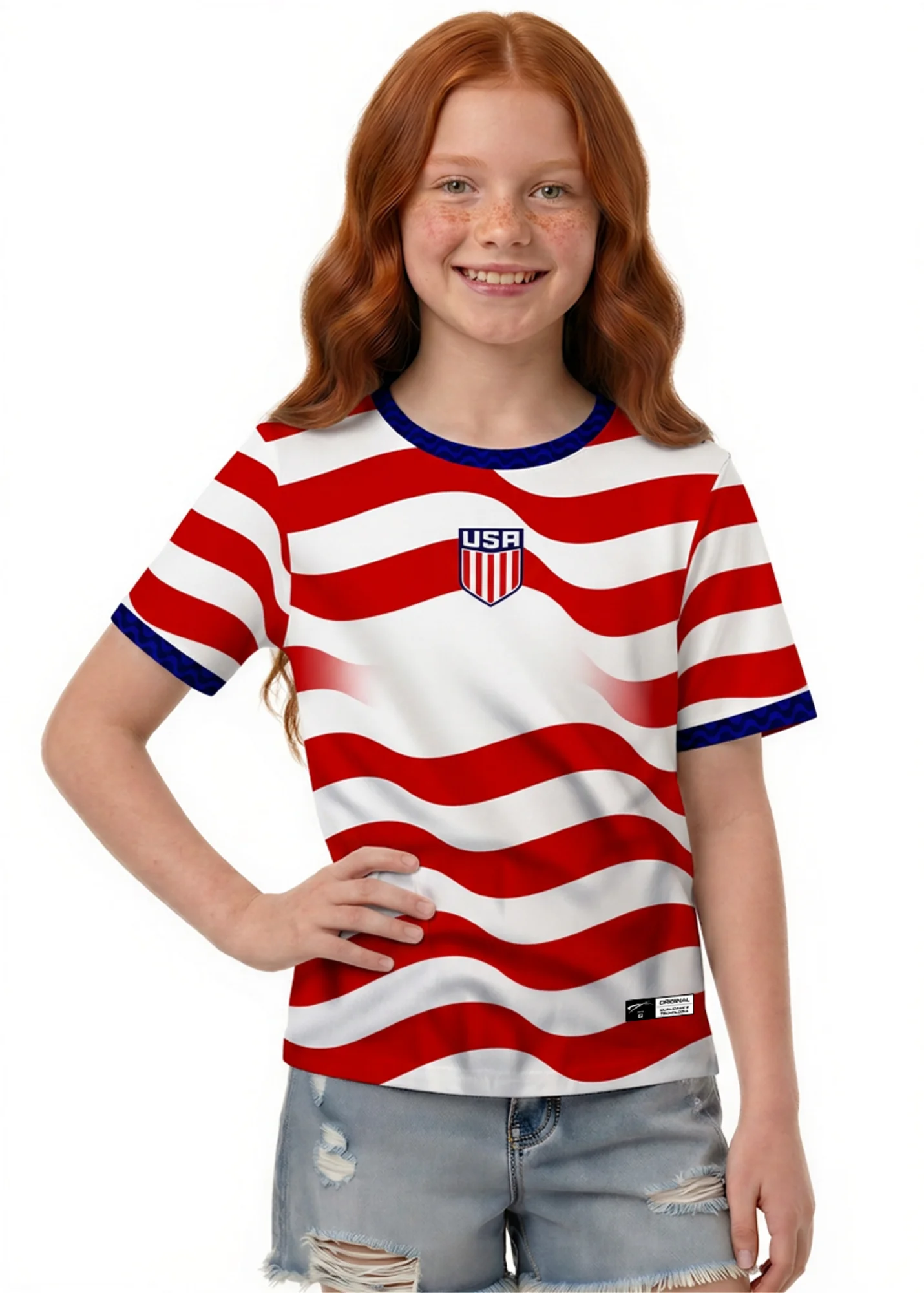 Camisa do EUA - Infantil - Branco